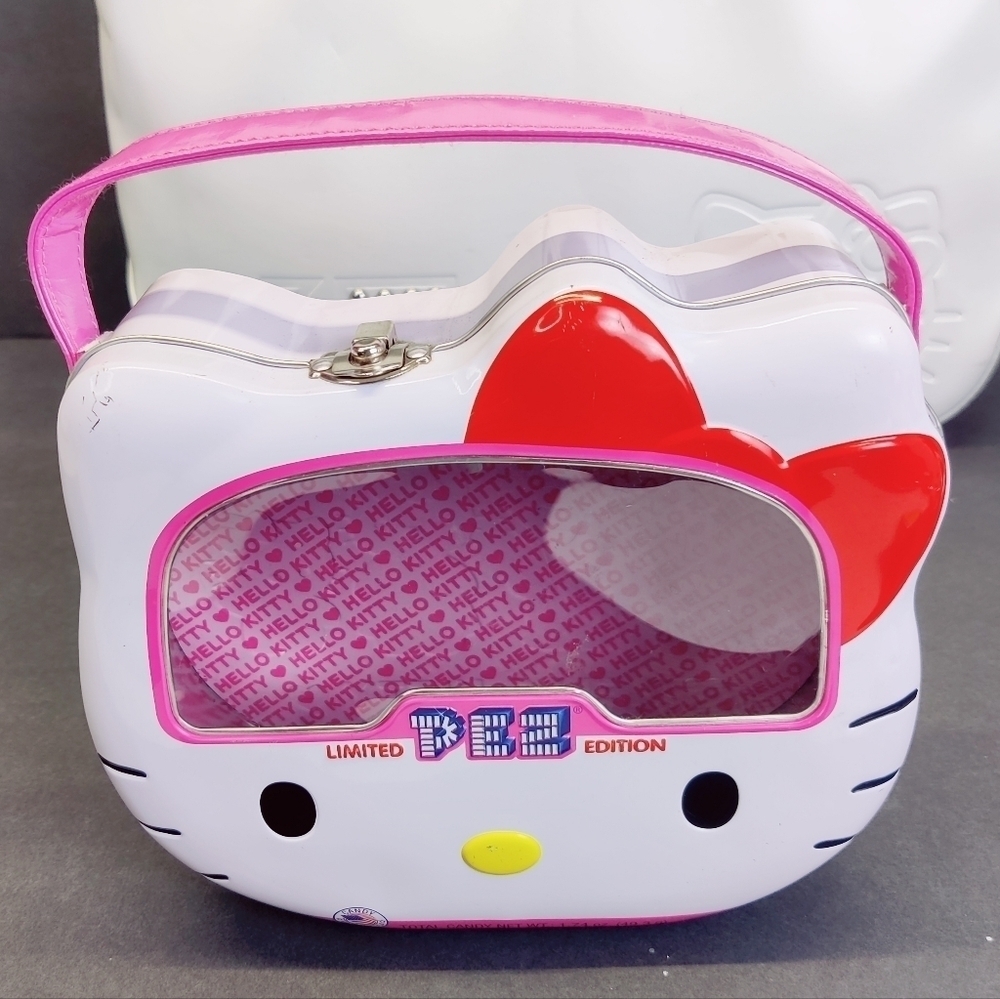 Y2K Hello Kitty Doll Denim & Gingham + Free Collection: Purse, PEZ Box, Coin Bag - Picture 6 of 16